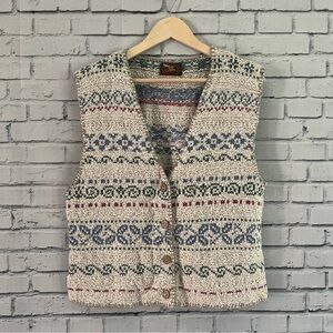 ALPS Button Down‎ Cream Vest